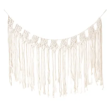 Hand Knitted Tapestry Bohemian Style Tassel Hanging Carpet Wall Decoration Beige
Hand Knitted Tapestry Bohemian Style Tassel Hanging Carpet Wall Decoration Beige