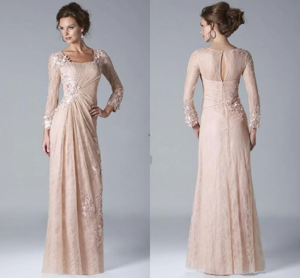 Elegant A-Line Square Neck Pleats Long Sleeve Lace Appliqued Mother of the Bride Dress Formal Floor Length Evening Dress Gown
Elegant A-Line Square Neck Pleats Long Sleeve Lace Appliqued Mother of the Bride Dress Formal Floor Length Evening Dress Gown