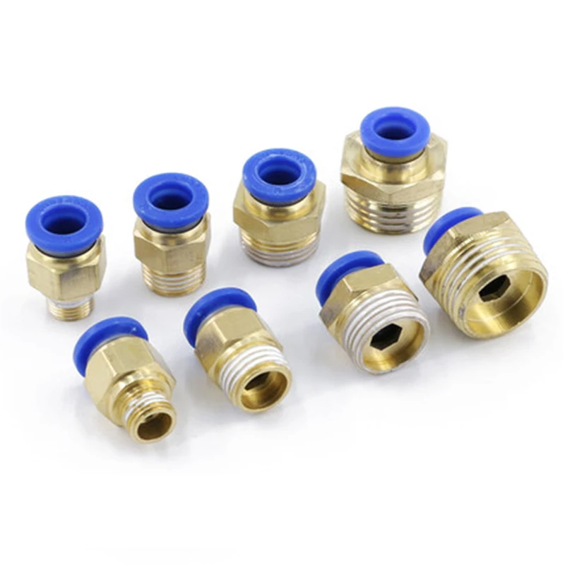 1PCS Straight Type Pneumatic Screw Thread Quick Connectors Fitting 10MM-16MM Hose Tube One Touch Push Into Gas Fittings Copper
1PCS Straight Type Pneumatic Screw Thread Quick Connectors Fitting 10MM-16MM Hose Tube One Touch Push Into Gas Fittings Copper