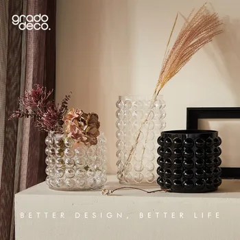 Creative Modern Sensible knobbly Glass Vase Light luxury With Much bubble Flower vase Stereoscopic Home Decor Vase
Creative Modern Sensible knobbly Glass Vase Light luxury With Much bubble Flower vase Stereoscopic Home Decor Vase
