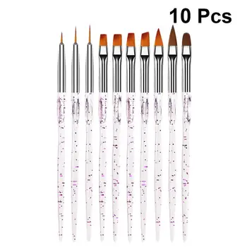 10Pcs/set Nail Art Acrylic UV Gel Extension Builder Rhinestone Painting Brush Lines Liner Pattern Drawing Pen Manicure Tool
10Pcs/set Nail Art Acrylic UV Gel Extension Builder Rhinestone Painting Brush Lines Liner Pattern Drawing Pen Manicure Tool