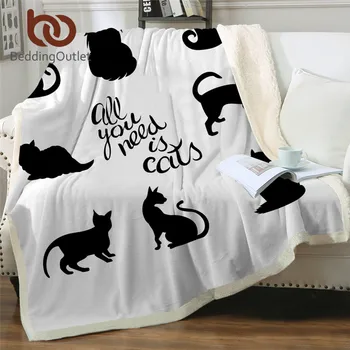 BeddingOutlet Black Cats Sherpa Blanket Cute Cartoon Bedding Eyes Throw Blanket Animal Black and White Plush Bedspread 150x200cm
BeddingOutlet Black Cats Sherpa Blanket Cute Cartoon Bedding Eyes Throw Blanket Animal Black and White Plush Bedspread 150x200cm