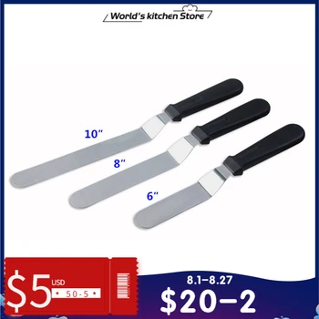 Angled Icing Spatula with Plastic Handle-Cake Decorating Tools 6',8',10' Stainless Steel Cake Spatula Ustensiles Patisserie
Angled Icing Spatula with Plastic Handle-Cake Decorating Tools 6',8',10' Stainless Steel Cake Spatula Ustensiles Patisserie