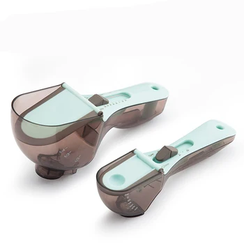 2 Pcs Adjustable Measuring Spoons with Magnetic Snaps Multifunctional Measuring Cups Solid Powder Liquid Measurement Baking tool
2 Pcs Adjustable Measuring Spoons with Magnetic Snaps Multifunctional Measuring Cups Solid Powder Liquid Measurement Baking tool