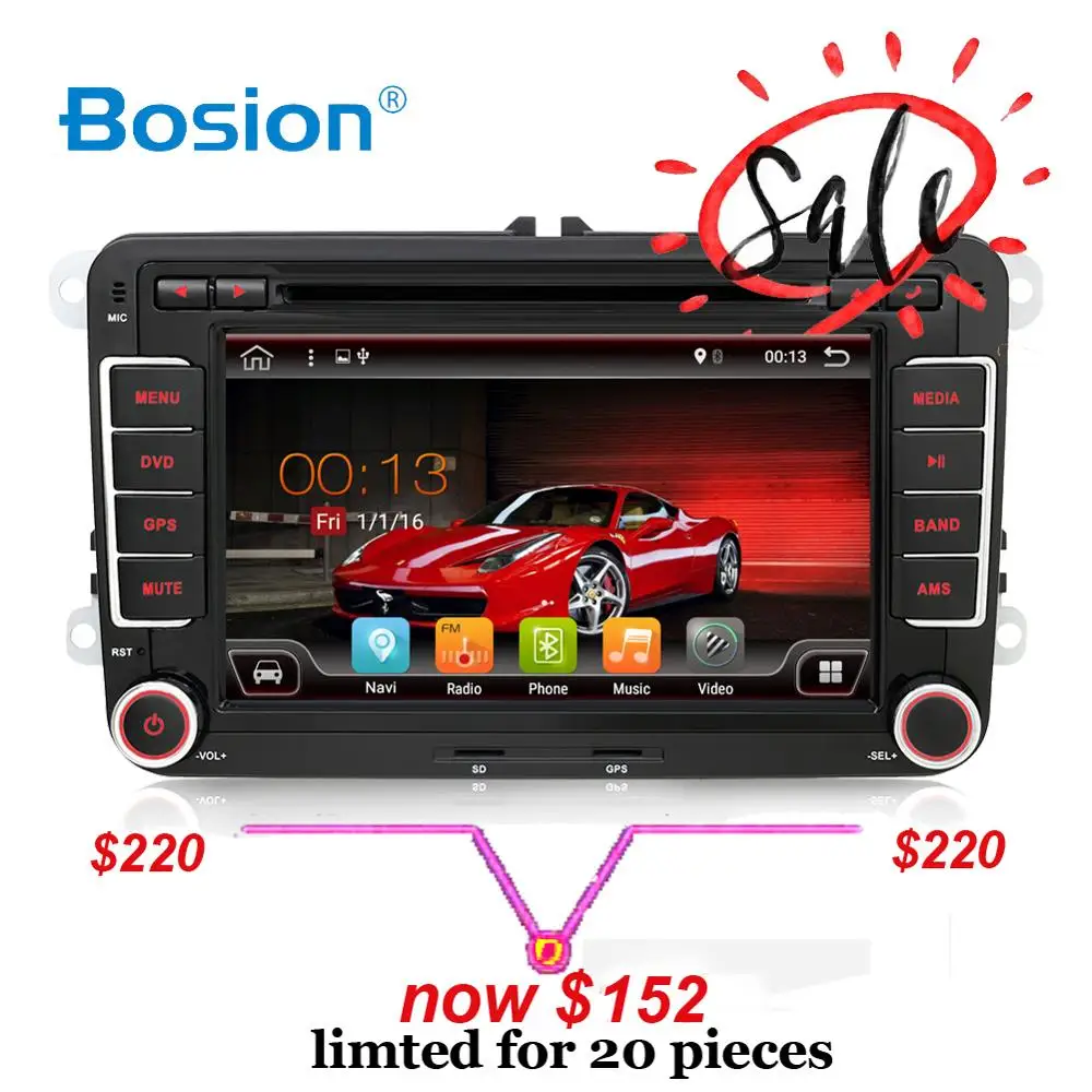 Bosion Car Multimedia player Android GPS 2 Din Car Radio Audio Auto For Volkswagen/POLO/PASSAT/Golf Quad Cores RAM 2G with SWC
Bosion Car Multimedia player Android GPS 2 Din Car Radio Audio Auto For Volkswagen/POLO/PASSAT/Golf Quad Cores RAM 2G with SWC
