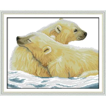 Products for crafts Polar bear and his cub DIY Needlework counted Cross Stitch Kits 14CT for Beads Embroidery Knitting Needles 
Products for crafts Polar bear and his cub DIY Needlework counted Cross Stitch Kits 14CT for Beads Embroidery Knitting Needles