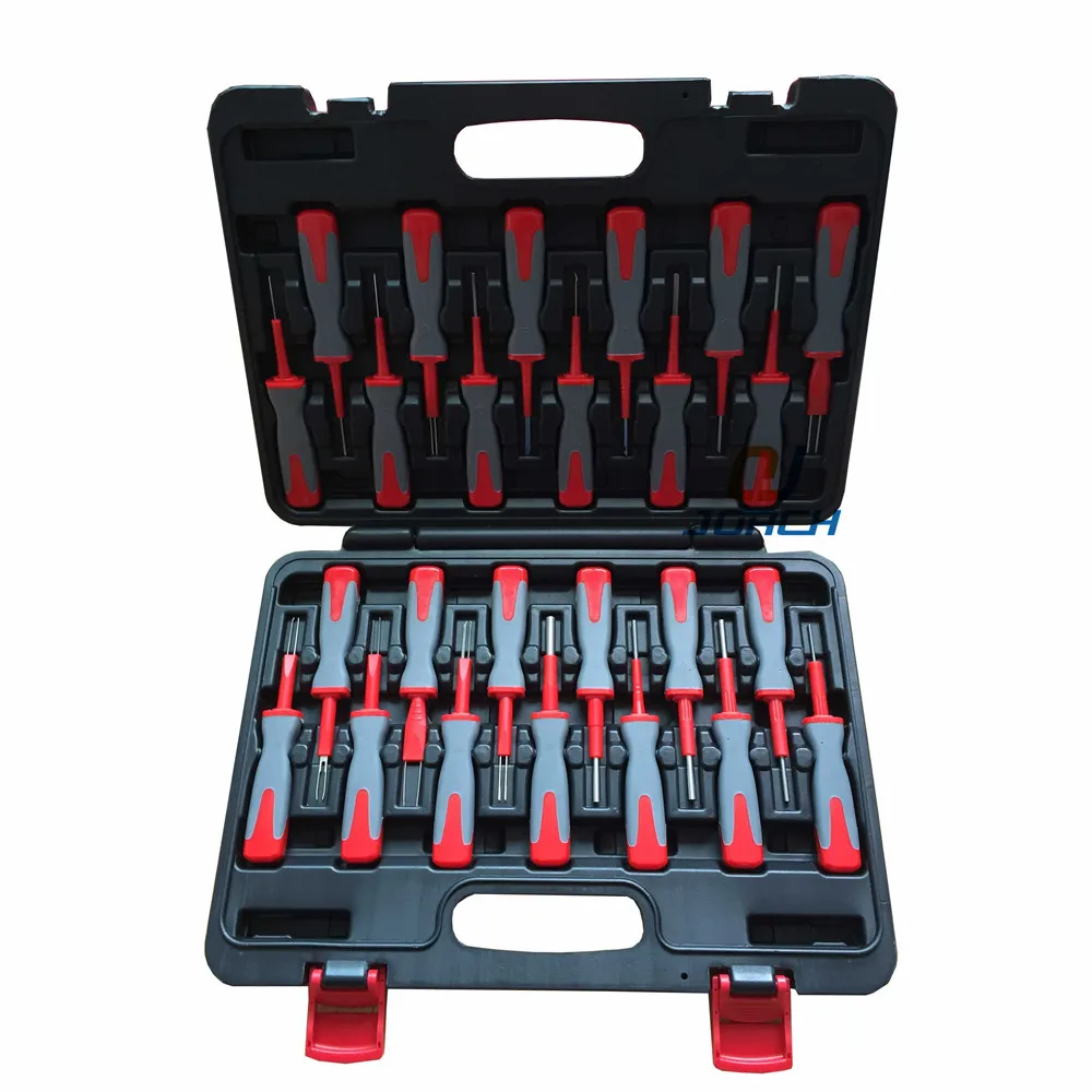 25 in 1 Terminal Removal Tools Release Extractor Crimp Terminal Removal Dismount Tool Kit for audi VW Molex DELPHI tyco AMP
25 in 1 Terminal Removal Tools Release Extractor Crimp Terminal Removal Dismount Tool Kit for audi VW Molex DELPHI tyco AMP