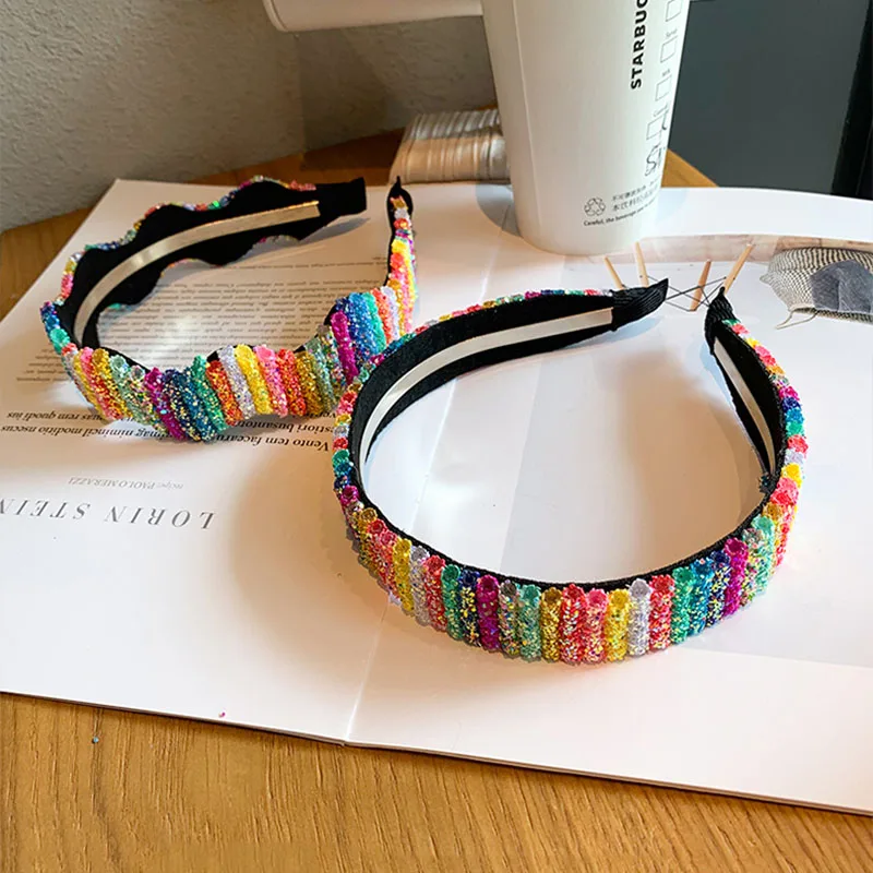 sequins fashion girl colorful hair accessories new headband