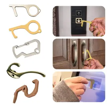 1PC Alloy Portable Elevator Door Handle Opening Tool Opener Door Hook Anti-Contact Hygiene Protection Isolation Assistant
1PC Alloy Portable Elevator Door Handle Opening Tool Opener Door Hook Anti-Contact Hygiene Protection Isolation Assistant