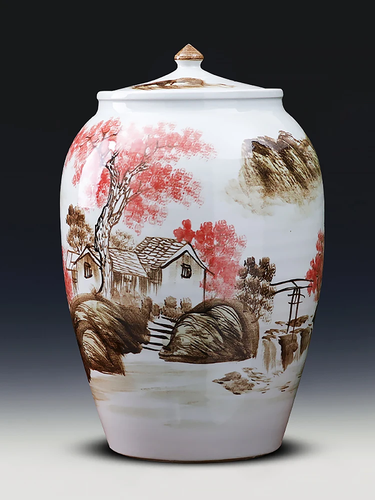 Jingdezhen Ceramics Best Handmade Craft Supplies Traditional Craft Creative Home Colorful Lotus Vase Decoration Storage Tank 20 
Jingdezhen Ceramics Best Handmade Craft Supplies Traditional Craft Creative Home Colorful Lotus Vase Decoration Storage Tank 20