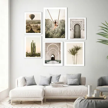 Morocco Door Art Canvas Poster Girl on The Swing Minimalist Print Painting Green Plant Wall Picture for Living Room Home Decor 
Morocco Door Art Canvas Poster Girl on The Swing Minimalist Print Painting Green Plant Wall Picture for Living Room Home Decor