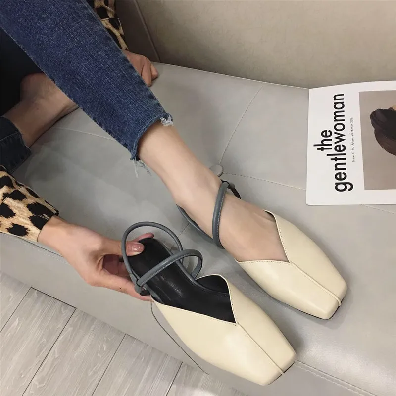 Sandals Women's 2019 Spring And Summer New Style Korean-style Versatile Closed-toe after Empty Flat Top Shoes Square Head Low-Cu
Sandals Women's 2019 Spring And Summer New Style Korean-style Versatile Closed-toe after Empty Flat Top Shoes Square Head Low-Cu