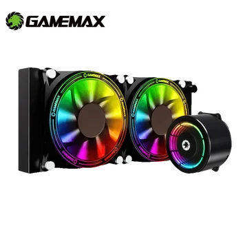 

GameMax RGB CPU Cooler All in One Water Cooling for Intel LGA 2066 2011 V3 115X 775 AMD AM4 AM3+ AM3 FM2+ FM2 PC Fan CPU Cooling