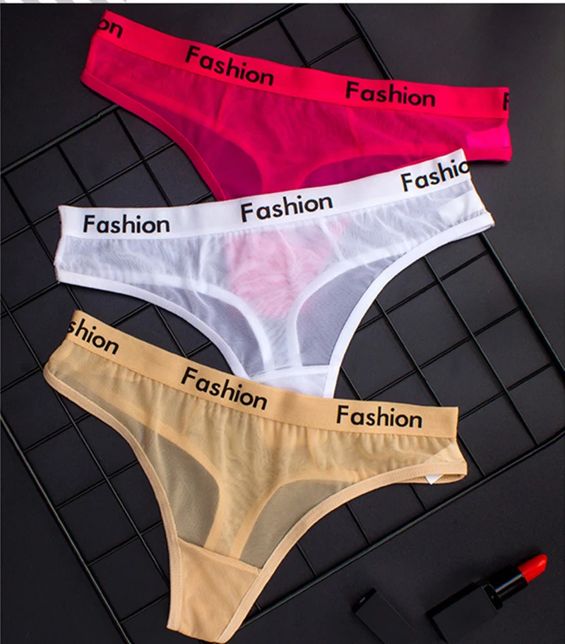 Transparent Women Underwear Seamless Panties With Text Mesh Sexy Thongs 3pcs G Strings Lingerie Thong Tangas Women M/L 20
Transparent Women Underwear Seamless Panties With Text Mesh Sexy Thongs 3pcs G Strings Lingerie Thong Tangas Women M/L 20