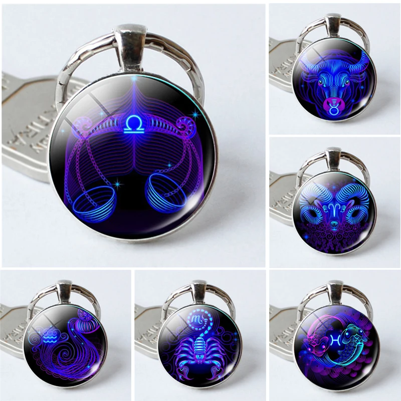 NEW 12 Constellation Keyring Gemini Leo Scorpio Cancer Sign Pendant Holder Keychain Libra Key Jewelry Women Men Birthday Gift
NEW 12 Constellation Keyring Gemini Leo Scorpio Cancer Sign Pendant Holder Keychain Libra Key Jewelry Women Men Birthday Gift