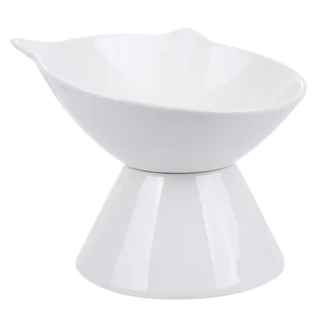 1Pc Pet Cat Ceramics Bowl High Base Cat Ear Bowl Pet Supplies Water Food Feeder for Puppy Kitten Pet Feeding (White)
1Pc Pet Cat Ceramics Bowl High Base Cat Ear Bowl Pet Supplies Water Food Feeder for Puppy Kitten Pet Feeding (White)