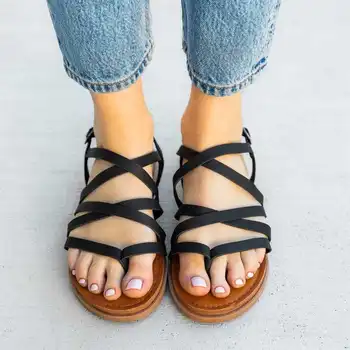 Women Summer 2020 Sandals Gladiator Peep Toe Flat Heel Platform Rome Bukle Fashion Casual Female Ladies Shoes Zapatos De Mujer
Women Summer 2020 Sandals Gladiator Peep Toe Flat Heel Platform Rome Bukle Fashion Casual Female Ladies Shoes Zapatos De Mujer