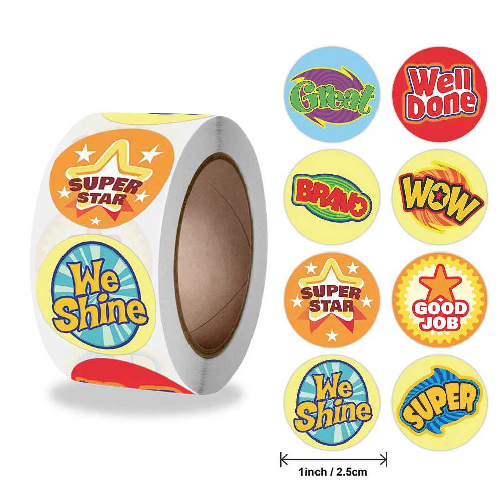 Cute Encouragement sticker Words Smile Teacher Reward for School Children's favorite stickers Stationery Stickers for kids 1inch
Cute Encouragement sticker Words Smile Teacher Reward for School Children's favorite stickers Stationery Stickers for kids 1inch