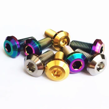 6 pcs Titanium Bolts M6 x 12 15 20 25 30 35mm High Qaulity Hex for Motorcycle DIY Brake Disc Electric Motorcy 
6 pcs Titanium Bolts M6 x 12 15 20 25 30 35mm High Qaulity Hex for Motorcycle DIY Brake Disc Electric Motorcy