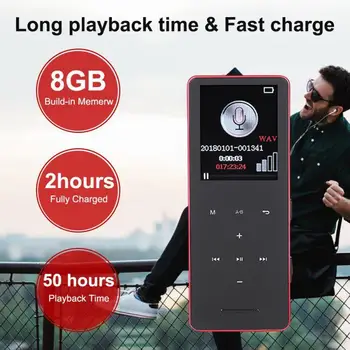 1.8 inch metal touch MP3 MP4 music player supports card, with high-quality Kbps one-key recording built-in speaker
1.8 inch metal touch MP3 MP4 music player supports card, with high-quality Kbps one-key recording built-in speaker