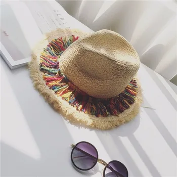 Raffia Hat Women's Summer Seaside Beach Hat Casual Foldable College Style Sun Protection Hat
Raffia Hat Women's Summer Seaside Beach Hat Casual Foldable College Style Sun Protection Hat