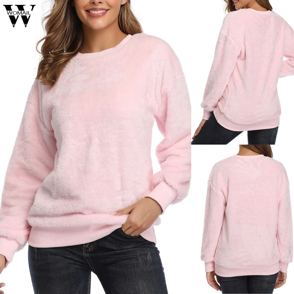 Womail Sweatshirts Women Long Sleeve warm Faux Fur Fluffy cute Sweatshirts Casual Tracksuit Autumn Campus loose pullover top 82
Womail Sweatshirts Women Long Sleeve warm Faux Fur Fluffy cute Sweatshirts Casual Tracksuit Autumn Campus loose pullover top 82