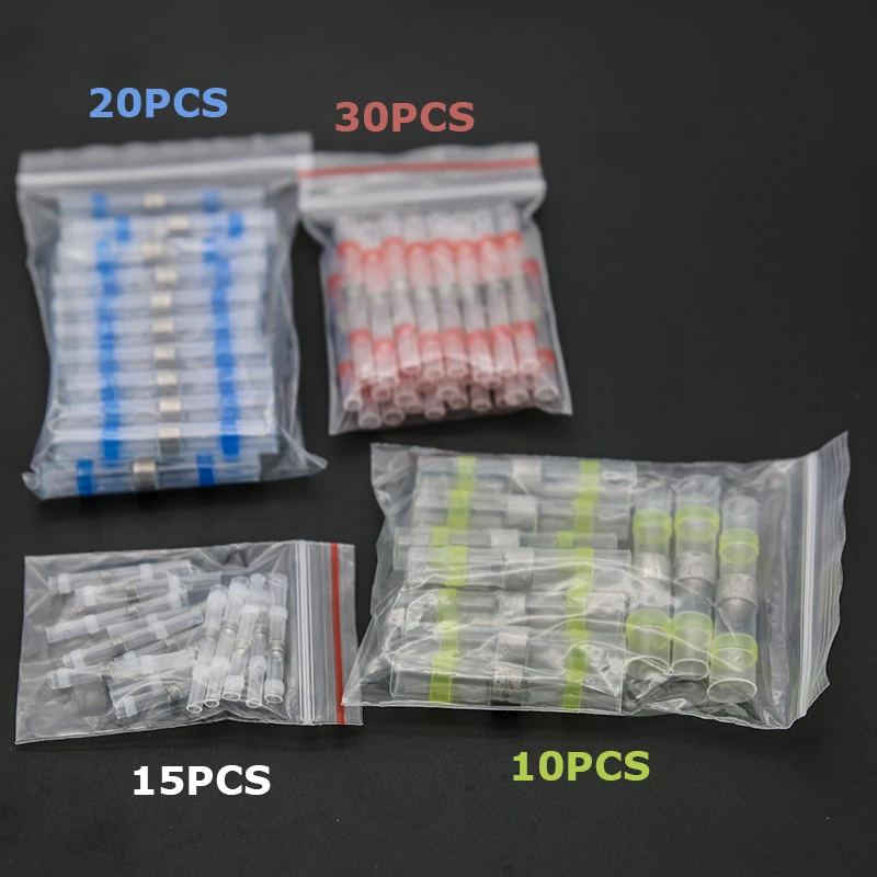 75Pcs Waterproof Solder Butt Connectors Splice Soldering Terminal set 1.5-6.0mm2 Seal wire Connectors Assortment kit
75Pcs Waterproof Solder Butt Connectors Splice Soldering Terminal set 1.5-6.0mm2 Seal wire Connectors Assortment kit