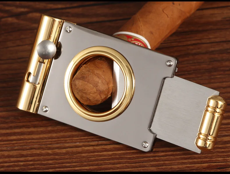 cohiba cutter cigar punch metal stainless steel cigar cutter