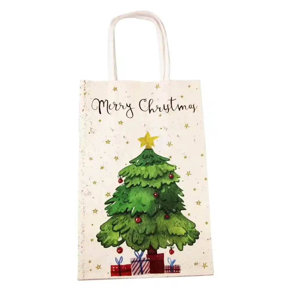 christmas gift bags paper bag christmas tree star