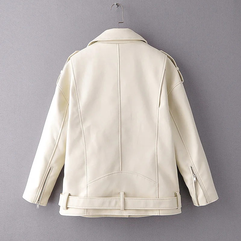 Women's Eco-Leather Oversized Biker Jacket Women's Eco-Leather Oversized Biker Jacket
