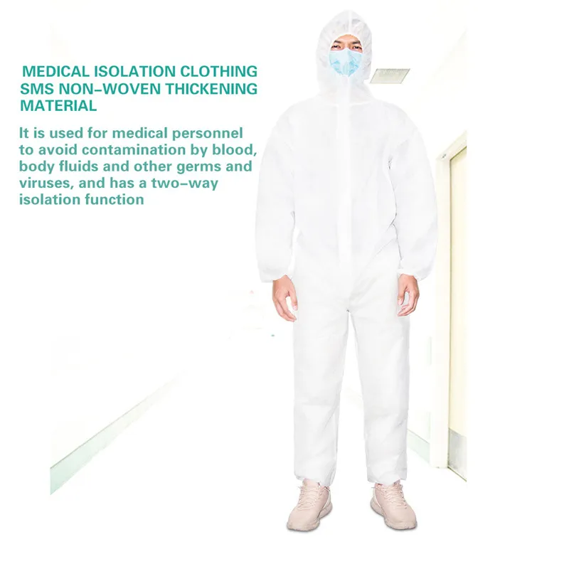 Lab Bodysuits Men's All-in-one Isolation Jumpsuits Sets Prevent Dust From Invading Body In An All-round Way White Coat Playsuits
Lab Bodysuits Men's All-in-one Isolation Jumpsuits Sets Prevent Dust From Invading Body In An All-round Way White Coat Playsuits