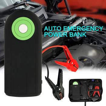 

Portable Mini Car Emergency Start Power Black Auto Jump Starter LED Light QC 3.0 For 12v Under 5.0L Car