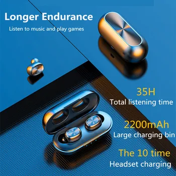 2200mAh TWS Bluetooth Earphone 5.0 9D Stereo Wireless Headphones Touch Control IPX7 Waterproof Wireless Earphones Power Bank
2200mAh TWS Bluetooth Earphone 5.0 9D Stereo Wireless Headphones Touch Control IPX7 Waterproof Wireless Earphones Power Bank