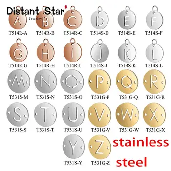 5pcs / lot stainless steel 26 letters jewelry necklace pendant bracelet accessories for diy jewelry bracelet making connector
5pcs / lot stainless steel 26 letters jewelry necklace pendant bracelet accessories for diy jewelry bracelet making connector