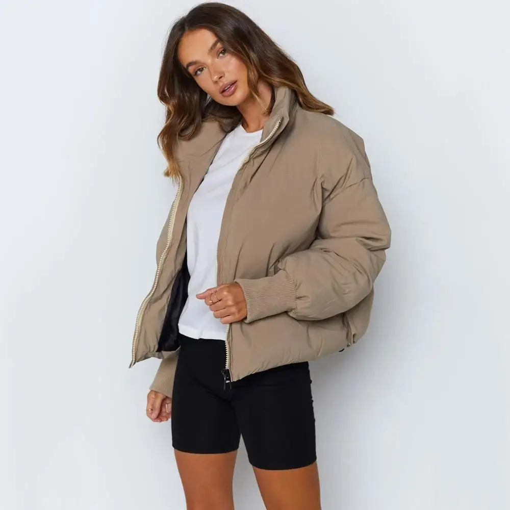 New Women's Down Jackets 2020 Winter Female Solid Color Standard Collar Oversized Short Jacket Lady Casual Cotton Padded Coat
New Women's Down Jackets 2020 Winter Female Solid Color Standard Collar Oversized Short Jacket Lady Casual Cotton Padded Coat