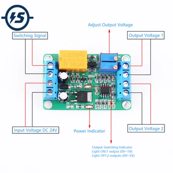 2-Channel Analog Signal Generator 10mA DC-DC 24V to 0-5V Voltage Converter Trigger Control Module
2-Channel Analog Signal Generator 10mA DC-DC 24V to 0-5V Voltage Converter Trigger Control Module