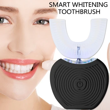 360 Degrees Intelligent Automatic Sonic Electric Toothbrush U Type 3 Modes ToothBrush USB Charge Toothbrush Whitening Blue Light
360 Degrees Intelligent Automatic Sonic Electric Toothbrush U Type 3 Modes ToothBrush USB Charge Toothbrush Whitening Blue Light