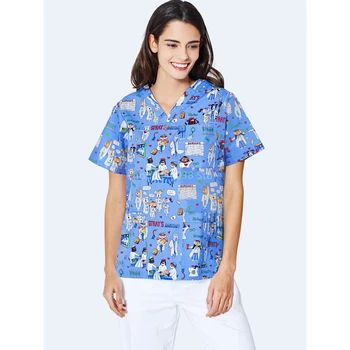 New Scrubs Medical Uniforms for Women Girl Nurse Suit Surgical Clothing Hospital Doctor Dental Oral Laboratory Printing Costumes 
New Scrubs Medical Uniforms for Women Girl Nurse Suit Surgical Clothing Hospital Doctor Dental Oral Laboratory Printing Costumes