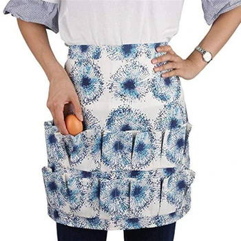 

Egg Collecting Apron Pockets Holds Chicken Farmhouse Farm Home Waterproof Aprons Women Kitchen Apron Christmas