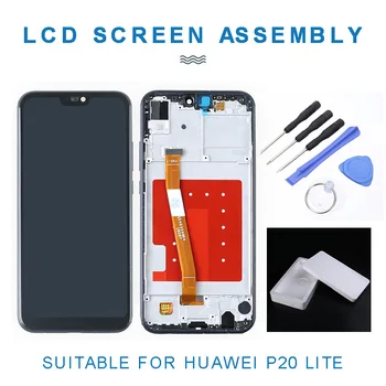For Huawei P20 Lite Replacement LCD Touch Screen Digitizer+Frame with Tools Compatible For Huawei P20 Lite Phone Touch Panel
For Huawei P20 Lite Replacement LCD Touch Screen Digitizer+Frame with Tools Compatible For Huawei P20 Lite Phone Touch Panel