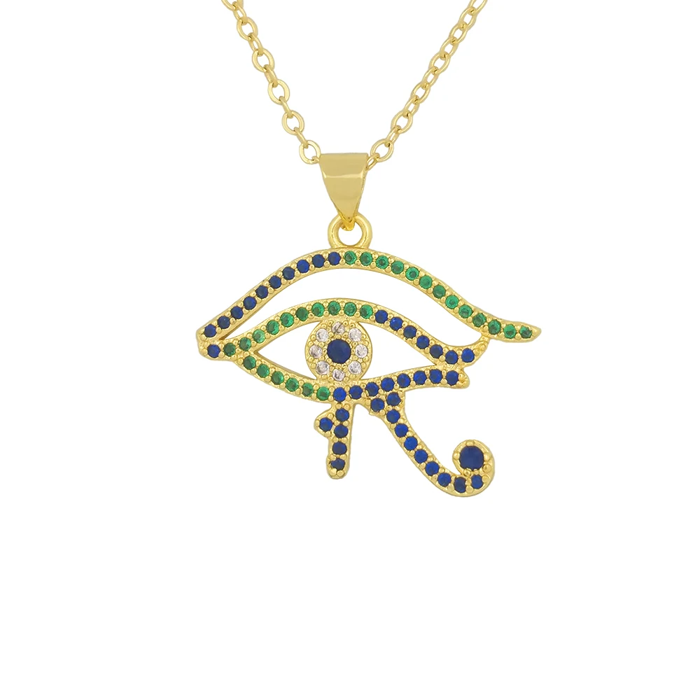 Lucky Horus Eye Necklace Long Charm Chocker Gold Egyptian Jewerly egypte collier plaqué or CZ Lucky Third Eye Necklace Zirconia
Lucky Horus Eye Necklace Long Charm Chocker Gold Egyptian Jewerly egypte collier plaqué or CZ Lucky Third Eye Necklace Zirconia