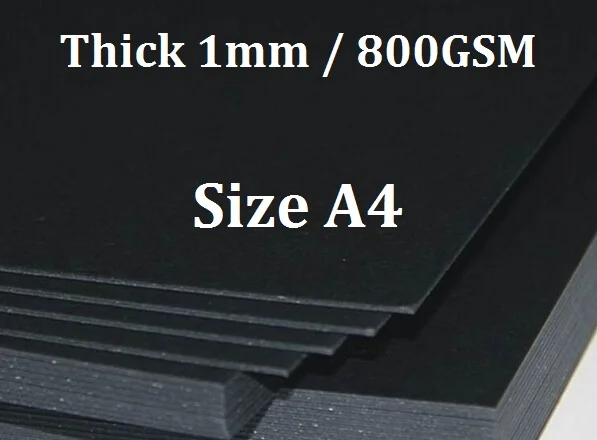 Thickness 800GSM A4 Black Matte Chipboard Heavy Cardstock Thick Paper Card For Cardmaking Craft - 2/5/10 You Choose Quantity
Thickness 800GSM A4 Black Matte Chipboard Heavy Cardstock Thick Paper Card For Cardmaking Craft - 2/5/10 You Choose Quantity