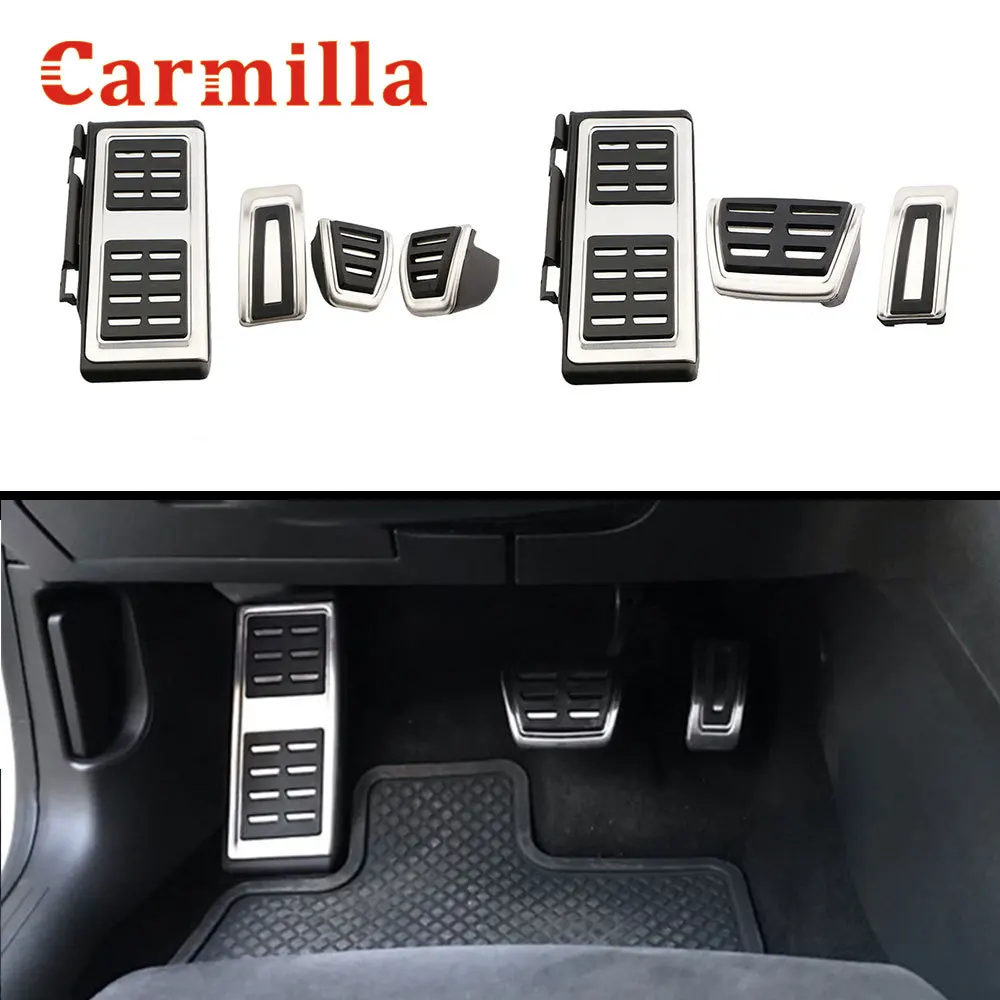 Автомобильные педали Carmilla накладка на из нержавеющей стали для Skoda Octavia 5E A7 2012 - 2020