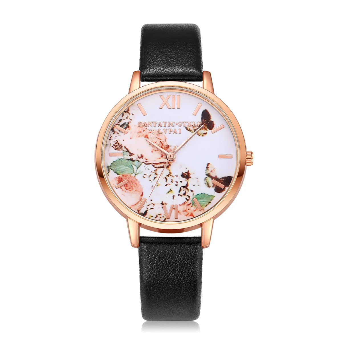 Lvpai Brand PU Leather Watch Strap Ink Butterfly Fashion Watch Simple Hot Selling Same Color Dial New Style Watch 
Lvpai Brand PU Leather Watch Strap Ink Butterfly Fashion Watch Simple Hot Selling Same Color Dial New Style Watch