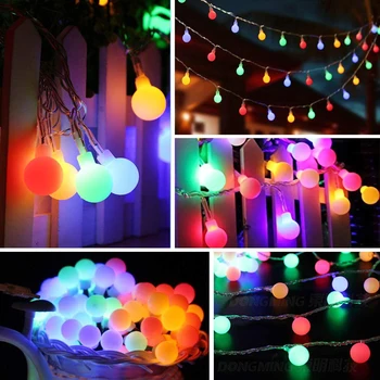 Multi Color Garland Light Ball LED Outdoor String Lamp Waterproof Battery Light Outdoor Wedding Christmas Decoration
Multi Color Garland Light Ball LED Outdoor String Lamp Waterproof Battery Light Outdoor Wedding Christmas Decoration