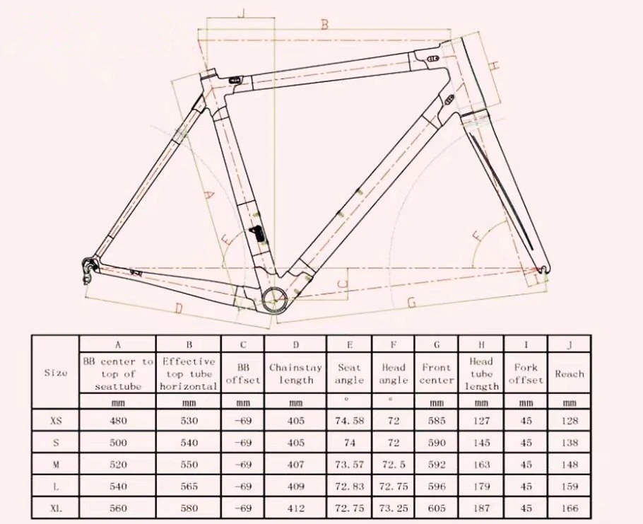 Discount Top sale 16 colors T1000 3K CARROWTER C60 carbon road bike frame With 48/50/52/54/56cm BB386 Matte/Glossy bicycle Frameset 4