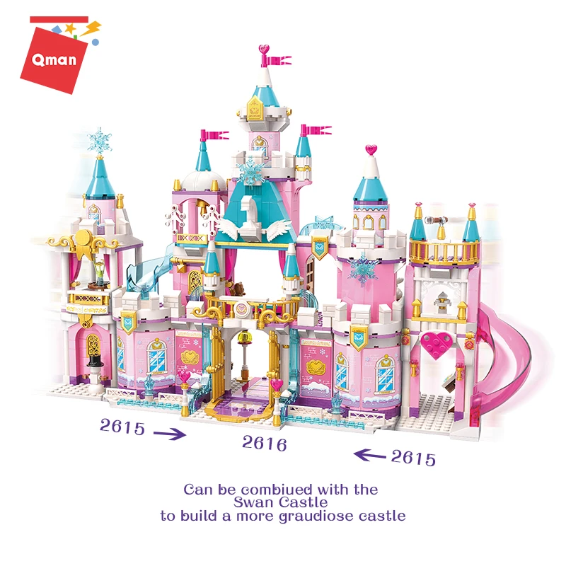 QMAN City Friends Princess castle model Educational assembly Building Blocks set 2 figures Bricks Toy for children birthday Gift
QMAN City Friends Princess castle model Educational assembly Building Blocks set 2 figures Bricks Toy for children birthday Gift