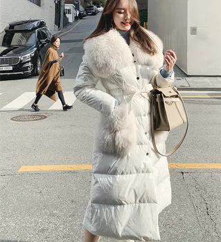 Winter Fur Collar Warm Down Cotton Winter Coat Long Parka Bright Color Winter Jacket Women Belt Thicken Parkas HK238
Winter Fur Collar Warm Down Cotton Winter Coat Long Parka Bright Color Winter Jacket Women Belt Thicken Parkas HK238