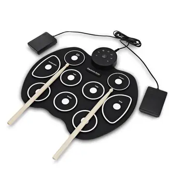 DishyKooker Roll Up Compact Electronic Drum Music Enlightenment Learning Simulation Jazz Hand Roll Drum Kit
DishyKooker Roll Up Compact Electronic Drum Music Enlightenment Learning Simulation Jazz Hand Roll Drum Kit