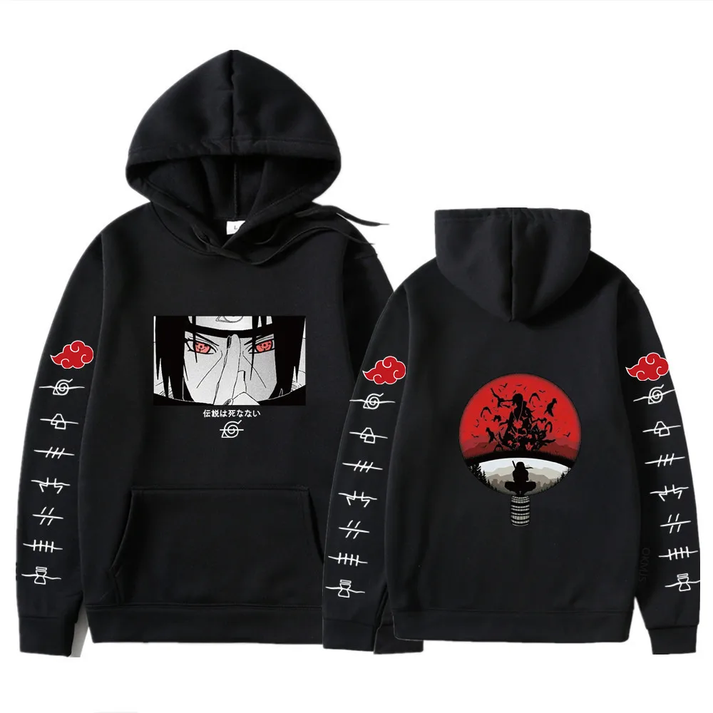 Толстовка Itachi с рисунком из аниме японская кофта Uzumaki Akatsuki Sakura Kakashi Sasuke Hinata Hyuga